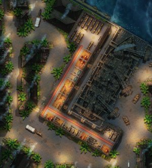 Port Sorrow Shipyard (EA: Day/Night; Individual Buildings; Full res. in description)