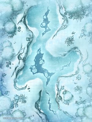 Frozen Gully [30x40]