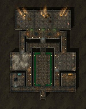 The Wizard's Gauntlet: a trap-filled dungeon [Low & Bright lights, grid & gridless]