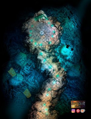 Throne of Tides (rpg fantasy battlemap)