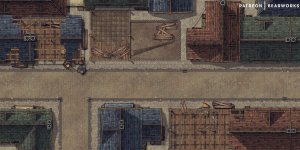 Alley Construction | Battlemap | 30x15