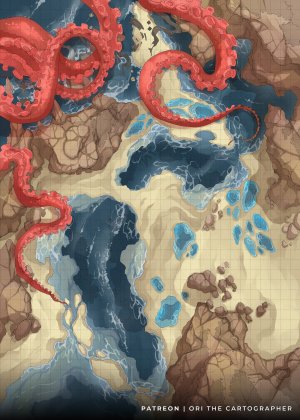 Kraken's Coast [30x42][NoAI] | Ori the Carto