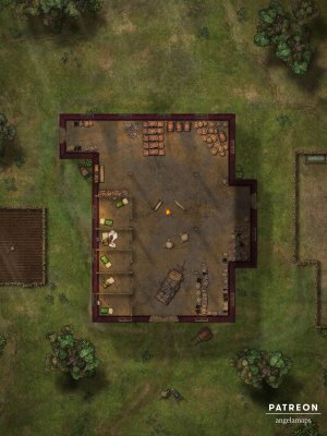 The Barn [battlemap] from Angela Maps - 3 versions! [art]