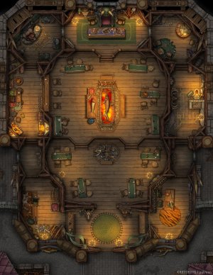 The Hunters Guild Hall - Free 4k Map & VTT support! [17x22]