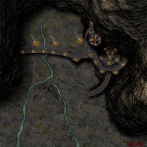 LOTR Helm's Deep 125x125 battle map