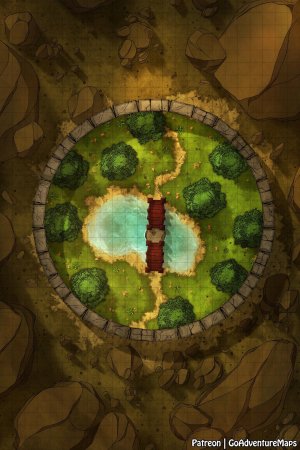 [24x36] Secret Garden [garden][Battlemaps][desert]