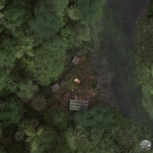 Expedition Camp [64x64] Map & Scene - Moonlight Variant