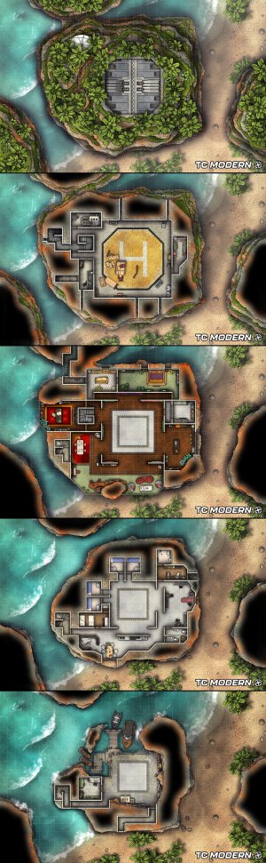 Island Lair [34x110]