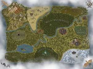 My first D&D world map