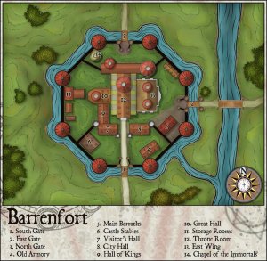 Barrenfort - Fortified Town --- This is part of our free Creative Commons Collection, get access to this and +300 free maps in the comments.