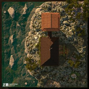 Fortified Homestead [30x30] - links to VTT and 300DPI map packs in descripttion.