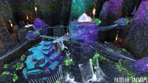 Oh, goodie. Webs. That's never a bad sign. (LAIR OF THE PHASE SPIDERS, 35x30 - free day & night maps, plus 1000+ more free!)