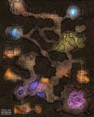 The Mimic Nest!  40x50  Battlemap - Heroic Maps