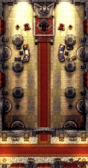 Imperial Throne Room 10x19 battle map
