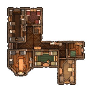 Keep On The Borderlands - 2nd Floor [90 x 120]