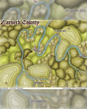 Zarveck County - Regional Map --- I think the river police would be satisfied to see this one ;)