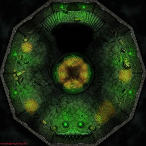 Dragon's Treasury - The Price of Greed (20x20) by MapleMapsDnD | [Battle Map] [No AI] [OC] [Art]