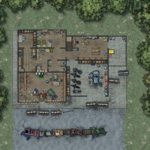 Postcards From the Zombie Apocalypse - Biker Clubhouse (Fortified)