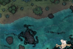 [30x20] Lakes Edge Night