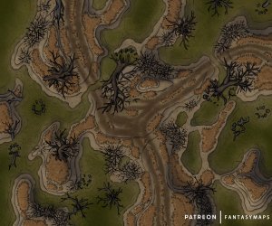 Crossroads in the Swamp [30x25]