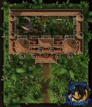 "Old Keep"(31x36) multiple levels, an ancient keep full of Dragons, Bones...riches?...enemies?