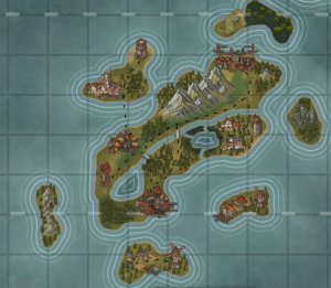 Islands in my DND World map