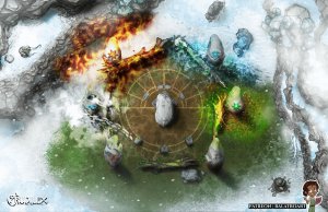 The Wytchwyd coven believed in two additional elements hidden beyond the known, Blood and Shadow. No one believed them until they completed their stone henge ritual and made the unseen-seen.