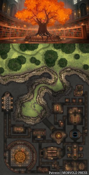 Temple of Knowledge | Living Dungeon [82 x 160]