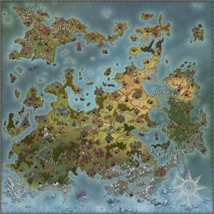 Political map of my fantasy world