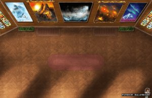 The paintings in the magic gallery really bring the artist’s visions to life. Quite literally.