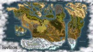 My world map meant to help navigate and explore the lore
