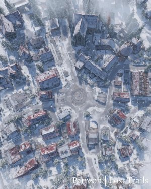 Winter City Battlemaps