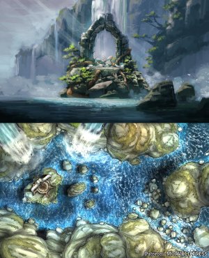 Aboleth's Lair & Merfolk Shrine [140 x 90]