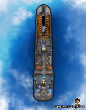 Fond Departures: Skyliner Class, Civilian Transport Ironclad airship.