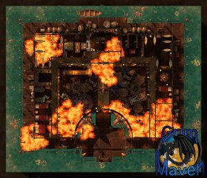 "Waveside Inn"(36x31) Sailing the high Seas and need a drink? Come to the Waveside Inn!