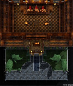THE COURTHOUSE (22x26 Multilevel) - Are you judge, jury, or executioner? Murderhobos beware! (Free day & night multilevel maps, plus over 1,250 more free maps!)