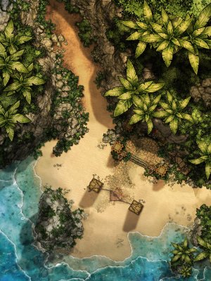 Beach Scene with Night and Red Tide Variant - Short Tutorial in comments