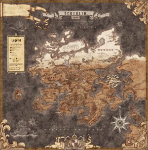 Tertulia - continental map for a homebrew setting