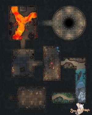 [32x40] Evil Dungeon Floor 1 Dark