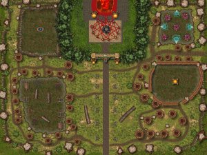 Mesoamerican Temple encampment