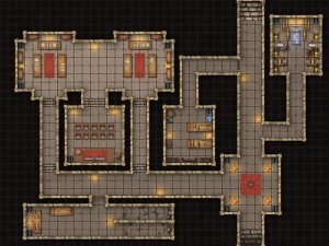 [OC] The Gilded Seal — Upper Level & Sub-Level [35x27]