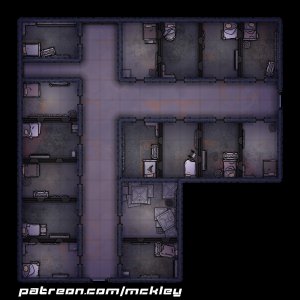 16 Cyberpunk Battlemaps