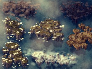 Omelia, The Floating World [ Art] That is my first World map ever!!
