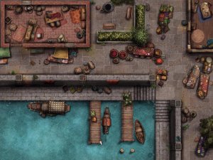 Busy harbor [40x30] - 6 unique variations