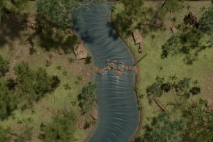 Forest River Crossing — animated, free download