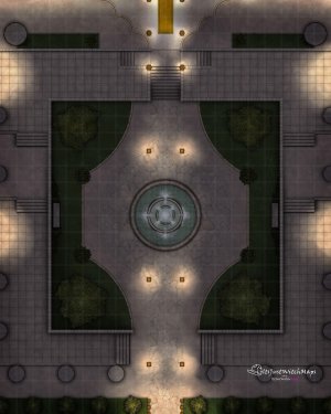 Free Palace Courtyard Day, Night, Basic 20x25 200DPI