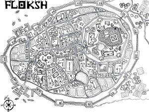 My very first town map
