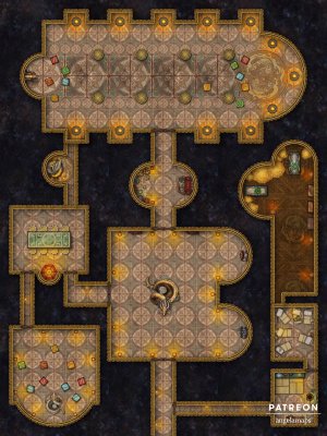 Dragon Temple [battlemap] from Angela Maps - 3 versions! [art]