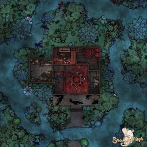 [25x25] Swamp Witch Hut Night