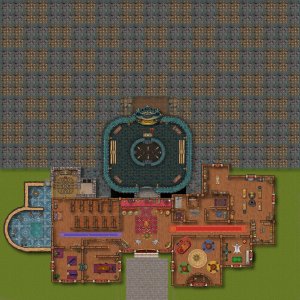 4096 x 4096 Mansion with multiple maze rooms.